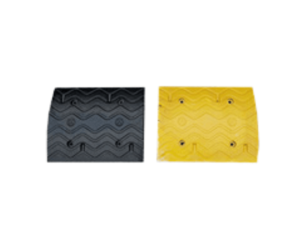 Wave-shaped 500*400*50mm Rubber Speed Bump