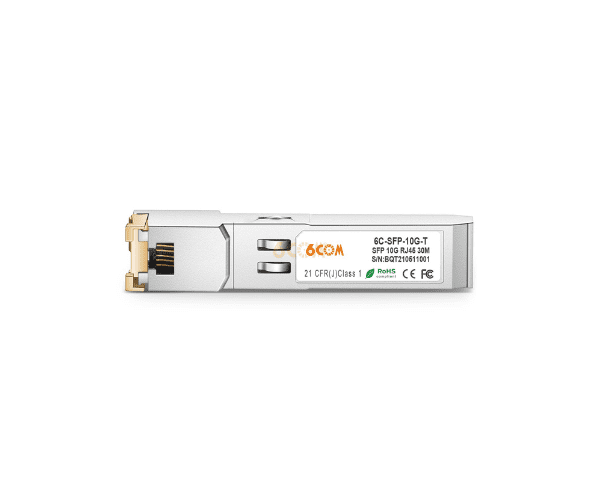 6C-SFP+-T Compatible 10GBASE-T SFP+ Copper RJ-45 30m Optical Transceiver Module