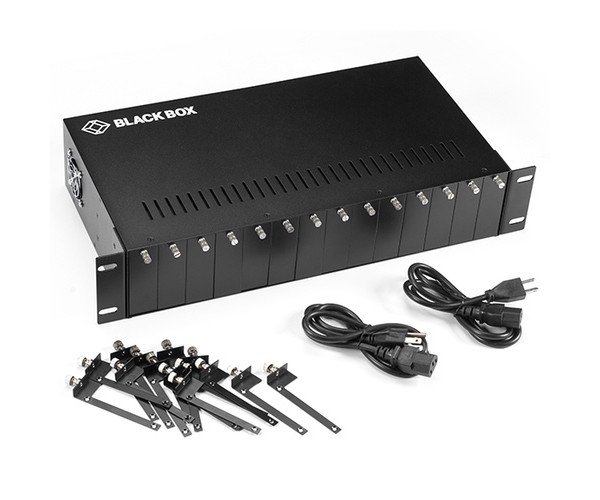 6COM 6C-14 Rack Mount Fiber 14 Slots Optic Media Converter Chassis