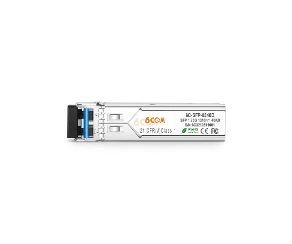 6COM Copper SFP Module - 6C-SFP-0340D -1000BASE-EX SFP 1550nm 40km Optical Transceiver Module