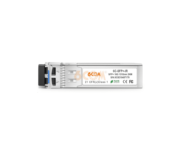 6COM Copper SFP Modules 6C-SFP+-IR - 10GBASE-IR SFP+ 1310nm 20km DDM LC SMF Optical Transceiver Module
