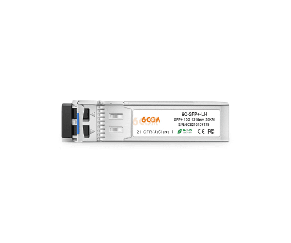 6COM Copper SFP Modules 6C-SFP+-LH - 10GBASE-LH SFP+ 1310nm 40km DDM LC SMF Optical Transceiver Module