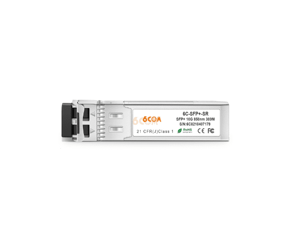 6COM Copper SFP Modules 6C-SFP+-SR - 10GBASE-SR SFP+ 850nm 300M DDM LC MMF Optical Transceiver Module
