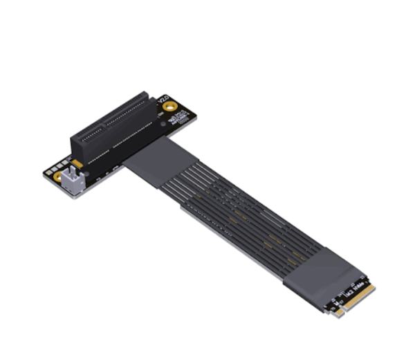 ADT-Link K43SR-BK PCIe 5.0 M.2 NVMe to PCIe x16 Extension Riser Cable