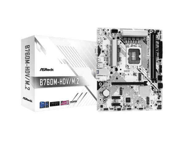 ASRock B760M-HDV/M.2 DDR5 Micro ATX Motherboard