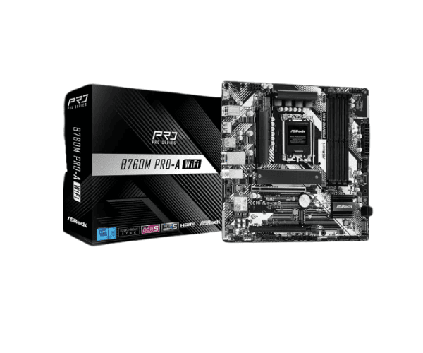 ASRock B760M Pro-A WiFi DDR5 Micro ATX Motherboard