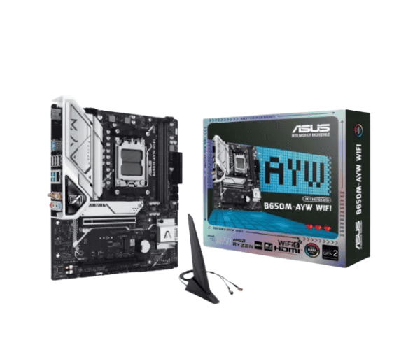 ASUS B650M-AYW WIFI AMD AM5 DDR5 Micro-ATX Motherboard