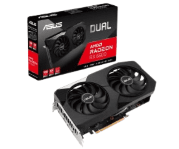 ASUS Dual Radeon RX 6600 8GB GDDR6 Graphics Card