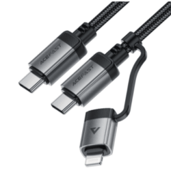 Acefast C20-01 USB-C to Lightning/USB-C Charging Data