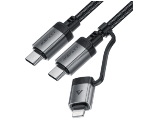 Acefast C20-01 USB-C to Lightning/USB-C Charging Data