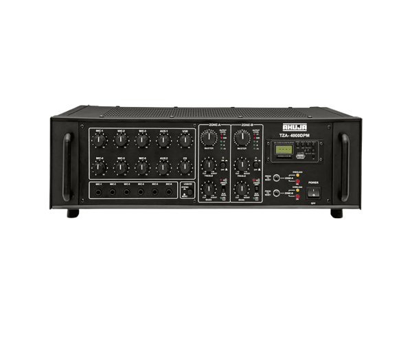 Ahuja TZA-4000DPM 400 Watt 2-Zone PA Mixer Amplifier