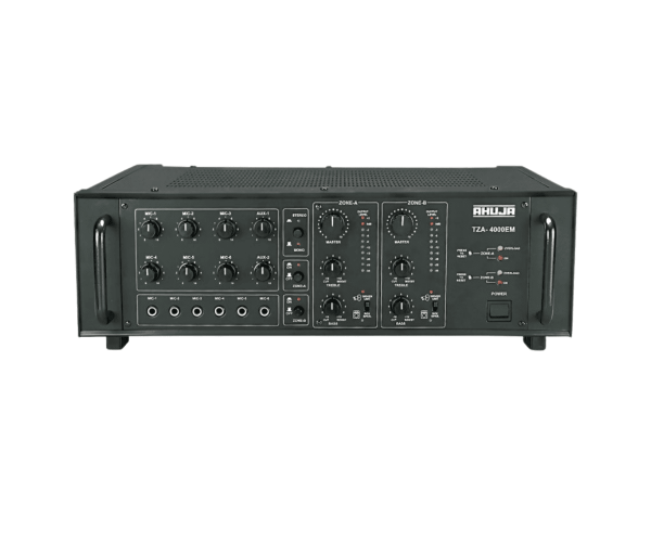 Ahuja TZA-4000EM 400 Watt 2-Zone PA Mixer Amplifier