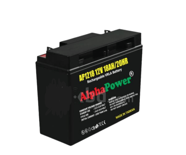 AlphaPower AP1218 12V 18Ah VRLA AGM Battery