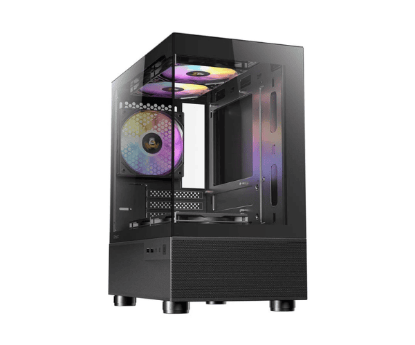 Antec CX200M RGB Elite Mini Tower Black Micro ATX Gaming Desktop Case