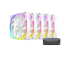 Antec Fusion 120 ARGB Case Fan White (5 in 1 Pack)