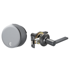 August Wi-Fi Smart Lock + Valdosta Lever in Satin Nickel
