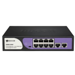 BDCOM S1000-8P2F 8-Port 100mbps Unmanaged PoE Switch