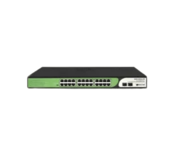 BDCOM S1500-24P2S-370 24-Port Unmanaged PoE Switch