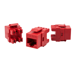 BELDEN AX104190 Red Cat6 RJ45 Modular Jack for Face Plate