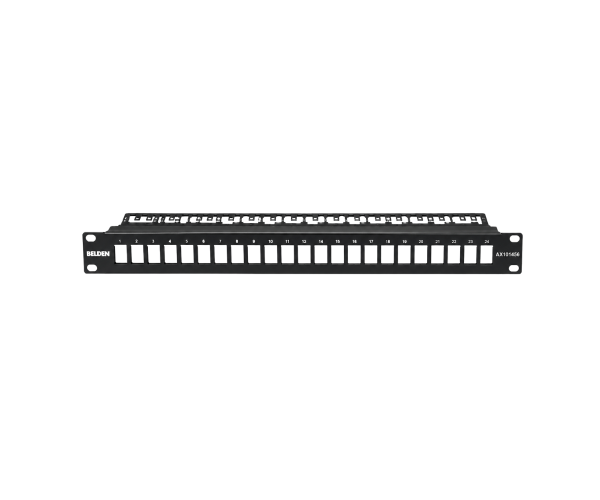 Belden AX101456 24-Port Blank Patch Panel 1U Rack Mount