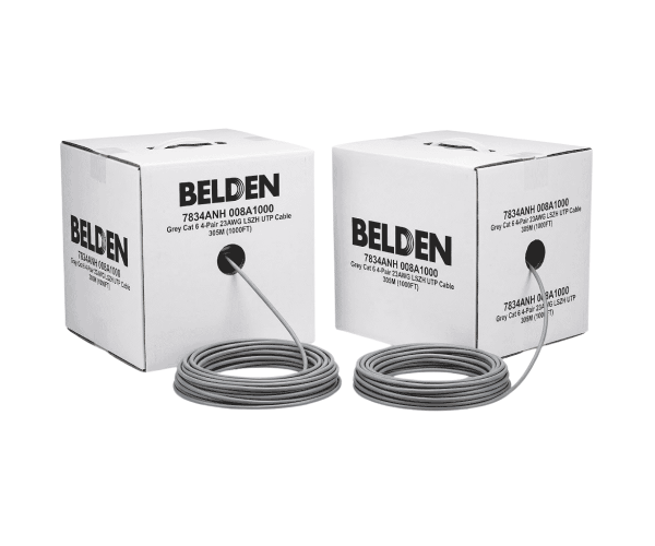 BELDEN 7834ANH 008A1000 Grey Cat 6 23AWG LSZH UTP Cable