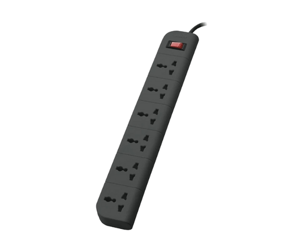 Belkin F9E600zb2M-GRY 3 Pin 6 Port Grey Power Strip
