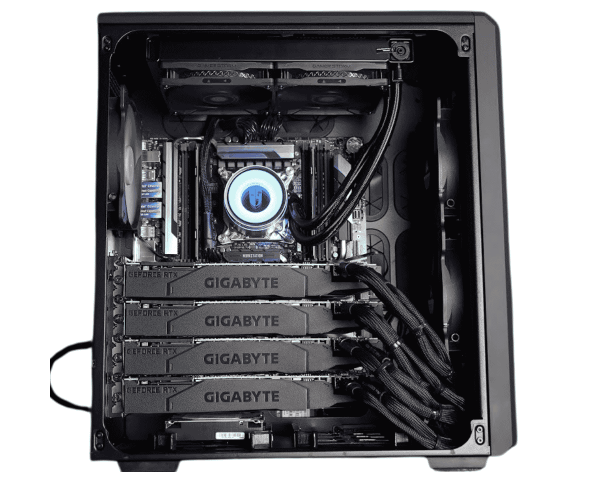 BIZON G3000 G2 2 GPU 4 GPU RTX 5090 AI Workstation PC
