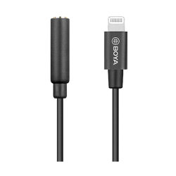 Boya BY-K3 3.5mm TRRS Female to Lightning Male Converter