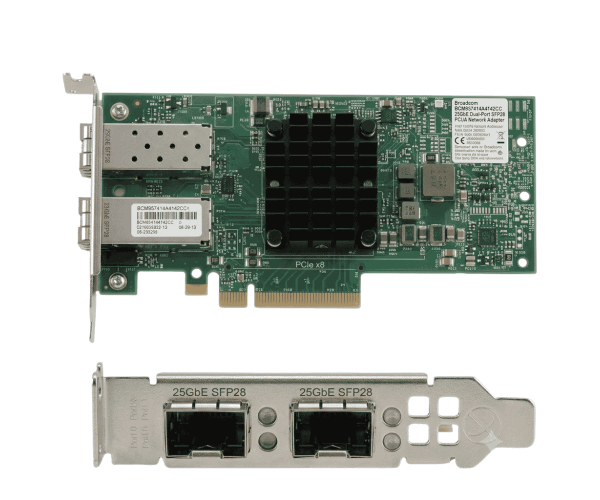 Broadcom BCM957414A4142CC 25GbE Dual-Port SFP28 Network Adapter