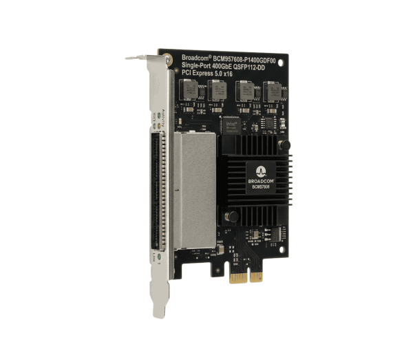 Broadcom BCM957608-P1400GDF00 400GBE QSFP112-DD Network Adapter
