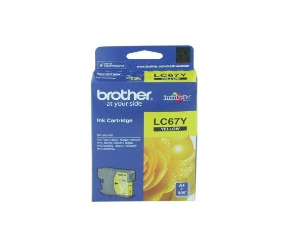 Brother LC67Y Yellow Ink Cartridge