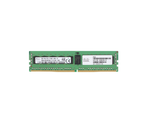 Cisco 8GB UCS-MR-1X081RU-A PC4-17000P-R 1RX8 Server Memory