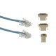 Cisco Console/Auxiliary Port Cable Kit, 4 pc (ACS-2500ASYN)