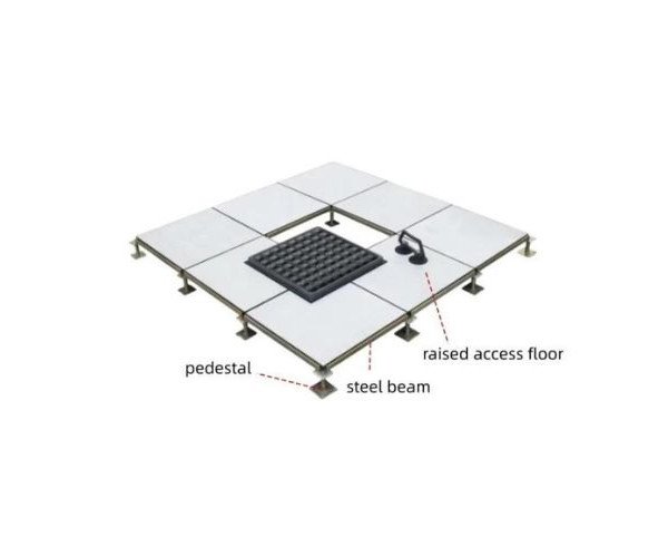 Conductive Steel Concrete Raised Floor with PVC Finish