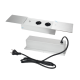 Conference Recessed Power Socket with USB-C Gaost Desk Power Outlet with Sliding Cover for Conference Table Kitchen Countertop Workbench Surfaces