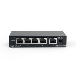 RG-ES105GD 5-Port Gigabit unmanaged Switch, 5 Gigabit RJ45 Ports ,Steel Case