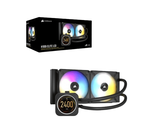Corsair iCUE H100i ELITE LCD Display 240mm Liquid CPU Cooler