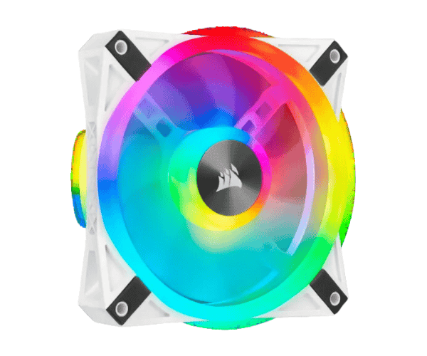 Corsair iCUE QL120 RGB 120mm PWM White Single Case Fan