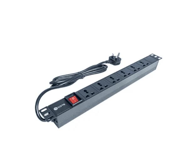 COTE CPDU-1U-6US-13AMP 13AMP 6-Port Universal 3 Pin PDU