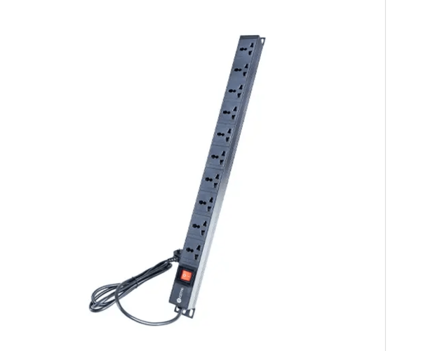 Cote CPDU-1.5U-10E-K 10-Port 1.5U Universal 3 Pin PDU