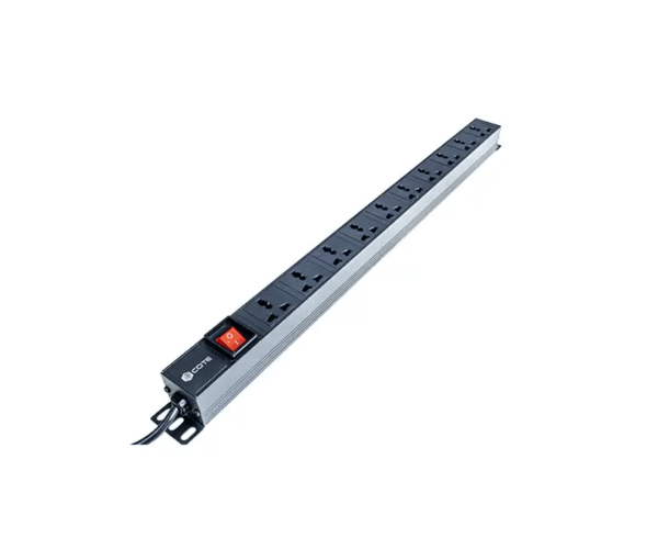 Cote CPDU-1.5U-10E-K 10-Port 1.5U Universal 3 Pin PDU
