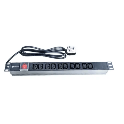 Cote CPDU-1U-10US-13AMP 10-Port Universal 3 Pin PDU
