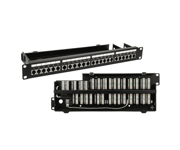 COTE CPP-2106-24P 24-Port Cat6 Patch Panel with Cable Manager
