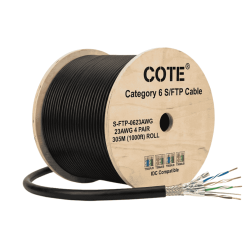 COTE S-FTP-0623AWG Cat6 Shielded Cable 23AWG 305M Roll