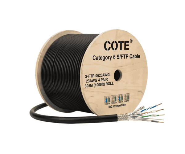 COTE S-FTP-0623AWG Cat6 Shielded Cable 23AWG 305M Roll