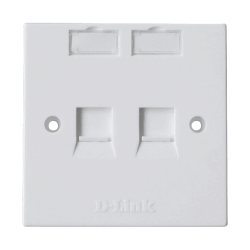 D-Link NFP-0WHI21 White Dual Port Face Plate