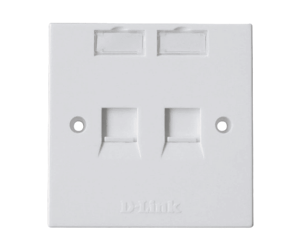 D-Link NFP-0WHI21 White Dual Port Face Plate