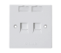 D-Link NFP-0WHI21 White Dual Port Face Plate