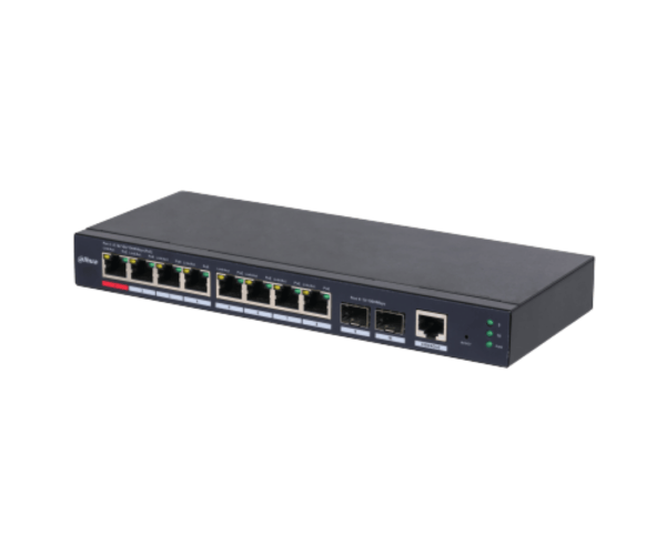 Dahua S4210-8GT-110 10-Port Managed Desktop Gigabit Switch with 8-Port PoE