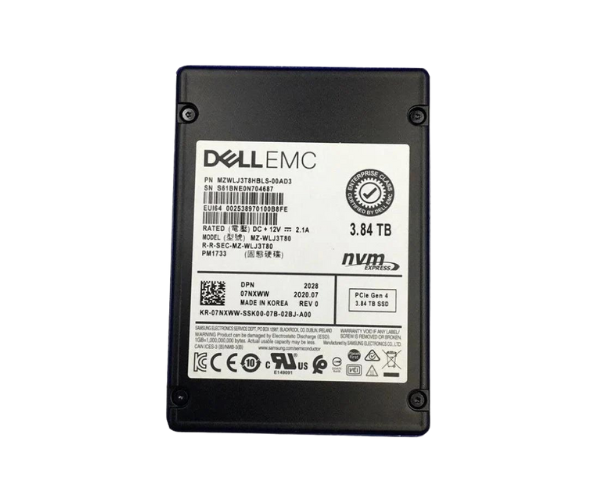 Dell EMC 3.84TB SAS MZILT3T8HBLS-00007 (PM1643a) SSD for Dell Server
